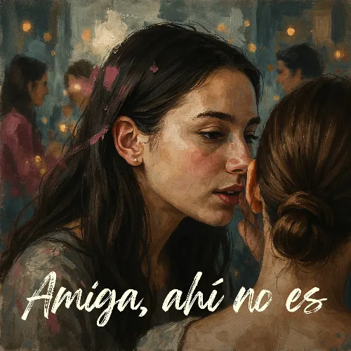 Amiga, ahí no es. (Original)